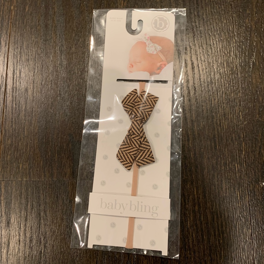 Baby bling bows skinny headband